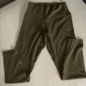 Aritzia TNA Golden Olive Green High-Waisted Women's Leggings